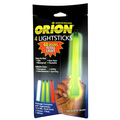 Orion Safety Products Qualifies for Free Shipping Orion Lightsticks 4-Pack 2 Green/1 White/1 Red #924