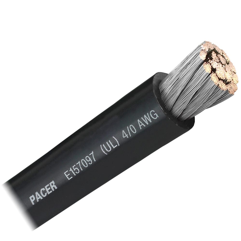 Pacer Group Qualifies for Free Shipping Pacer Black 4/0 AWG Battery Cable Sold by the Foot #WUL4/0BK-FT
