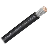Pacer Group Qualifies for Free Shipping Pacer Black 4 AWG Battery Cable Sold by the Foot #WUL4BK-FT