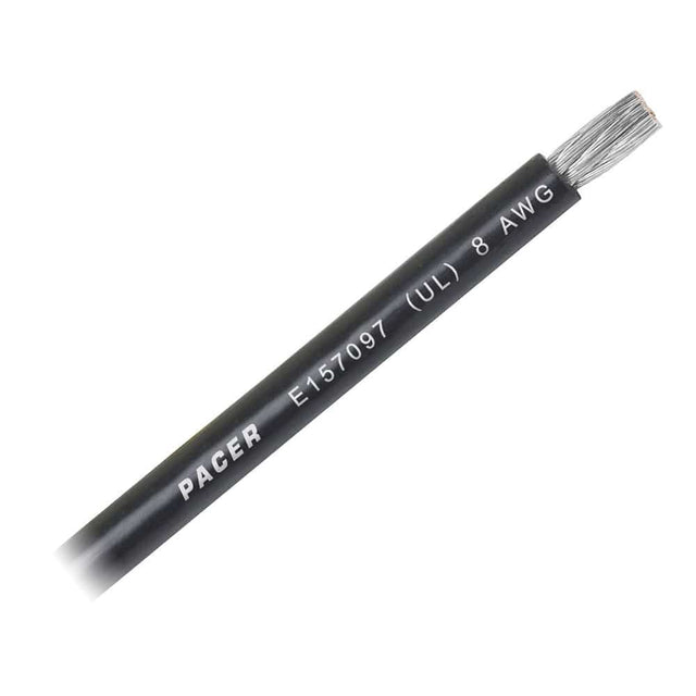Pacer Group Qualifies for Free Shipping Pacer Black 8 AWG Wire Sold by the Foot #WUL8BK-FT