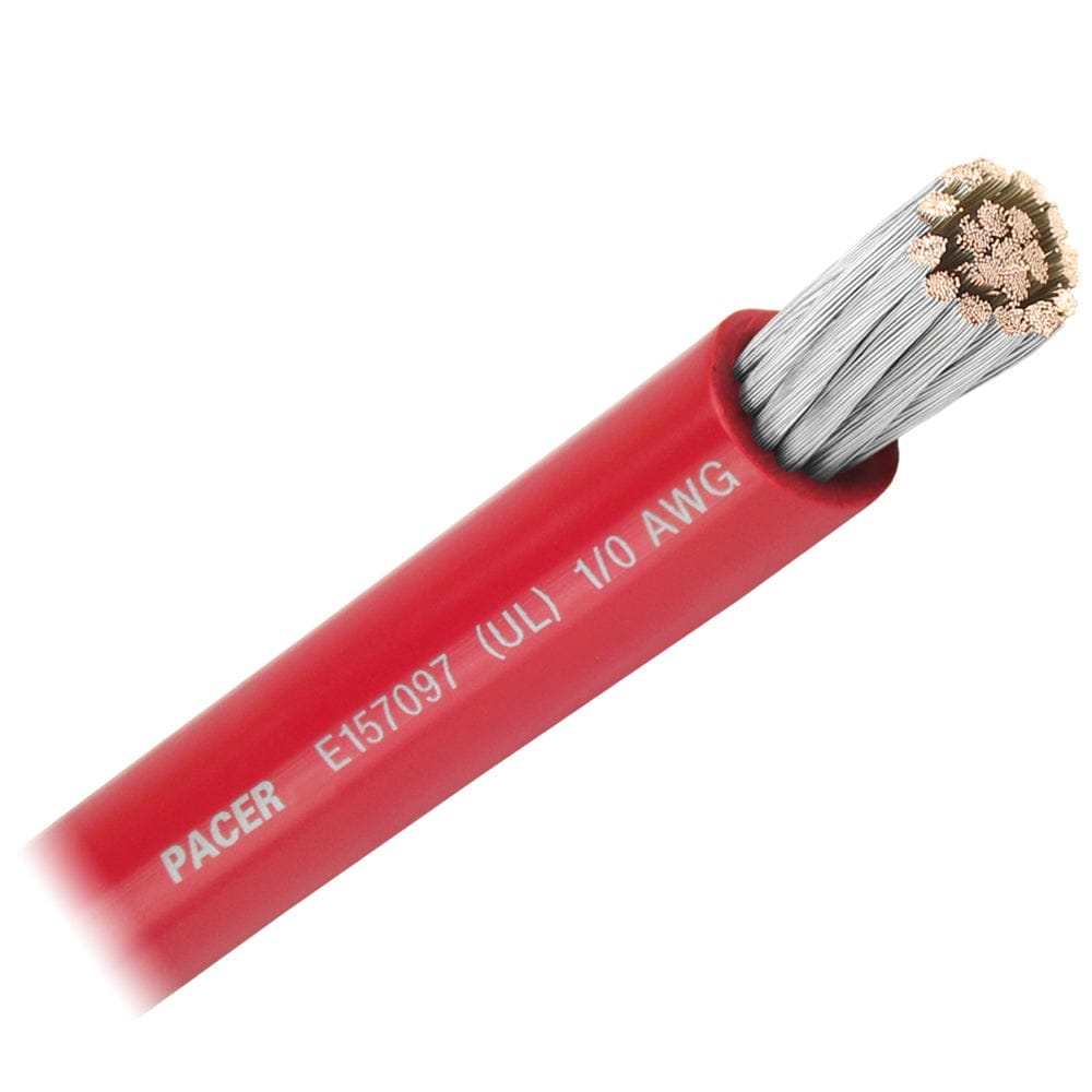 Pacer Group Qualifies for Free Shipping Pacer Red 1/0 AWG Battery Cable Sold by the Foot #WUL1/0RD-FT