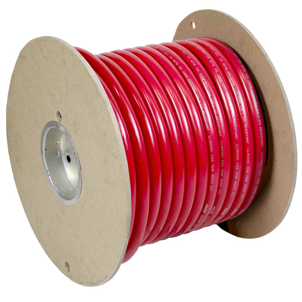 Pacer Group Not Qualified for Free Shipping Pacer Red 100' 4/0 AWG Battery Cable #WUL4/0RD-100