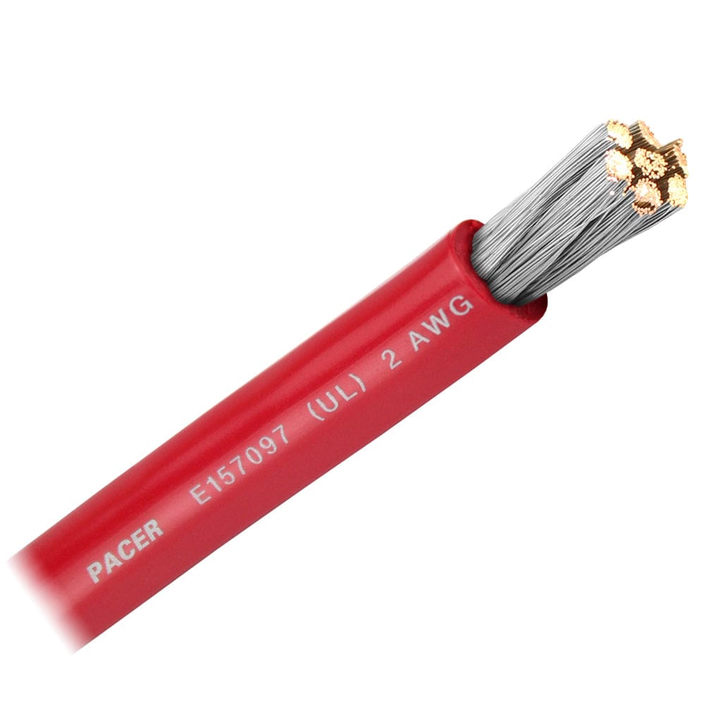 Pacer Group Qualifies for Free Shipping Pacer Red 2 AWG Battery Cable Sold by the Foot #WUL2RD-FT