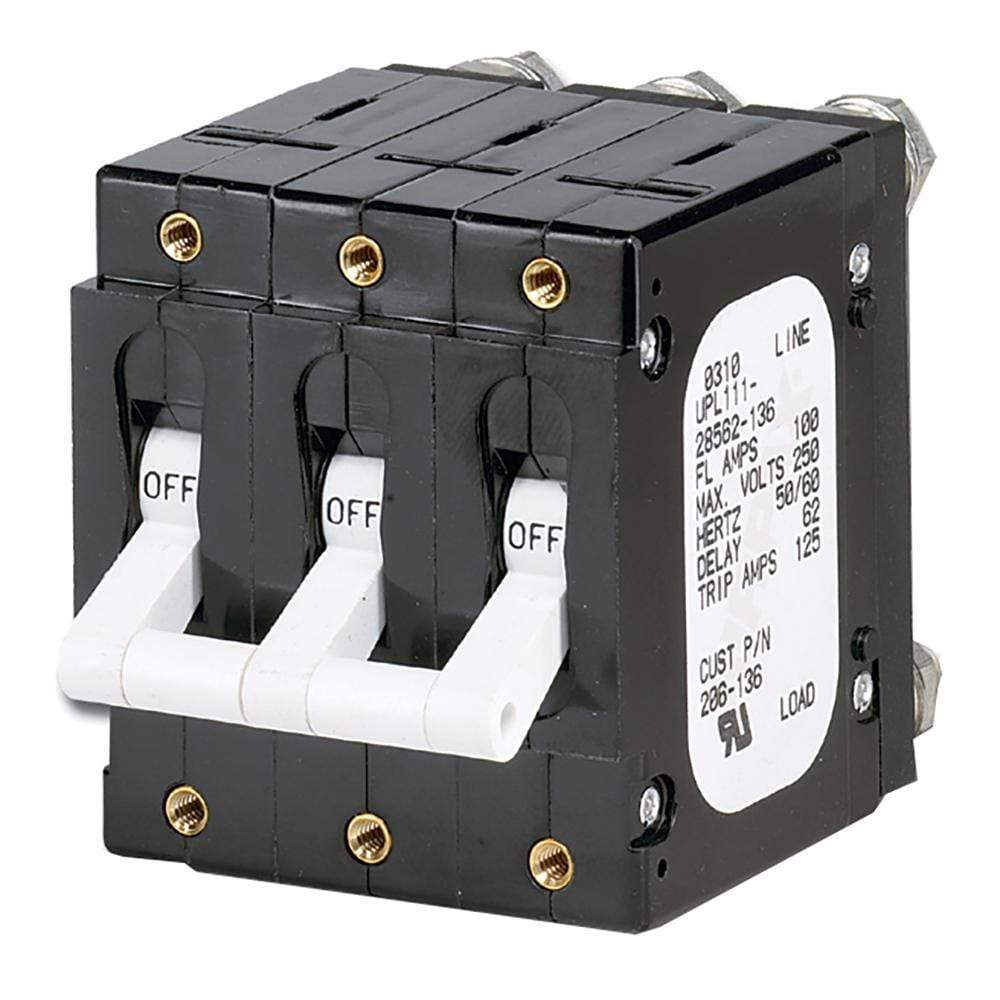Paneltronics Qualifies for Free Shipping Paneltronics C Frame Magnetic Circuit Breaker 100a 3-Pole White #206-136
