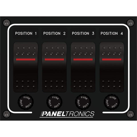 Paneltronics Qualifies for Free Shipping Paneltronics DC 4-Position Illuminated Rocker Switch #9960011B