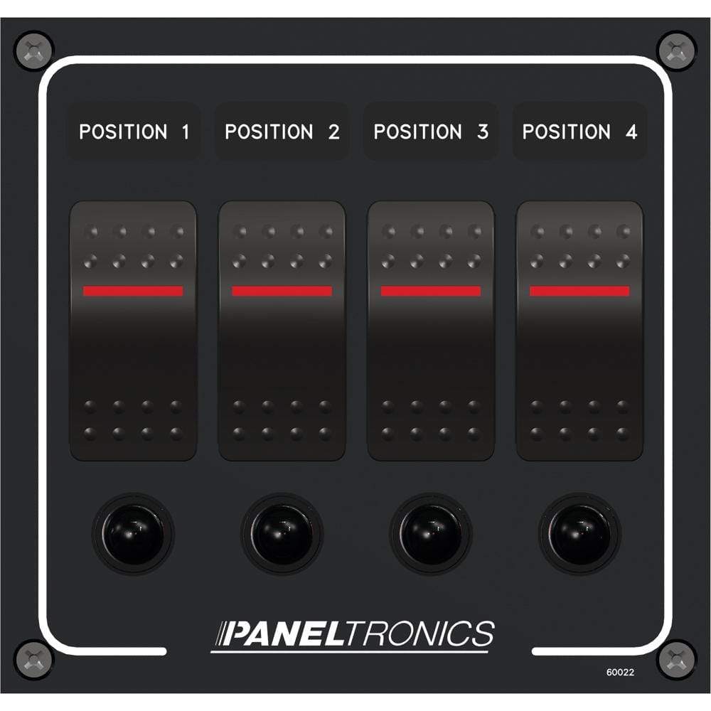 Paneltronics Qualifies for Free Shipping Paneltronics DC 4-Position Illuminated Rocker Switch #9960022B