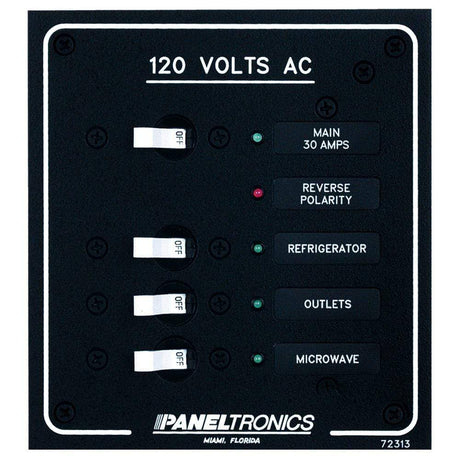 Paneltronics Qualifies for Free Shipping Paneltronics Standard AC 3-Position Breaker Panel & Main LED #9972313B