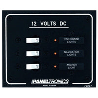 Paneltronics Qualifies for Free Shipping Paneltronics Standard DC 3-Position Breaker Panel with LEDs #9972207B