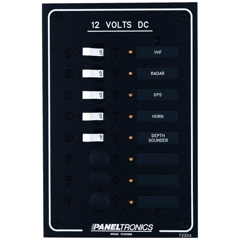 Paneltronics Qualifies for Free Shipping Paneltronics Standard DC 8-Position Breaker Panel with LEDs #9972204B