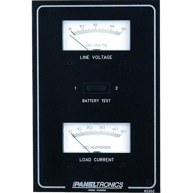Paneltronics Qualifies for Free Shipping Paneltronics Standard DC Meter Panel w/Voltmeter and Ammeter #9982202B