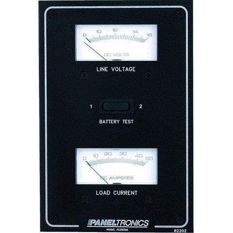 Paneltronics Qualifies for Free Shipping Paneltronics Standard DC Meter Panel w/Voltmeter and Ammeter #9982202B