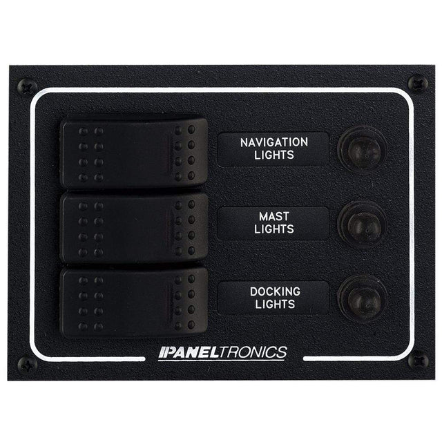 Paneltronics Qualifies for Free Shipping Paneltronics Waterproof DC 3-Position Lighted Rocker and CB #9960019B