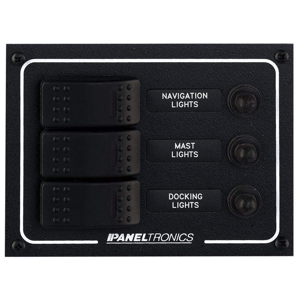 Paneltronics Qualifies for Free Shipping Paneltronics Waterproof DC 3-Position Lighted Rocker and CB #9960019B