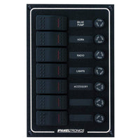 Paneltronics Qualifies for Free Shipping Paneltronics Waterproof DC 7-Position Lighted Rocker & Fuse #9960015B