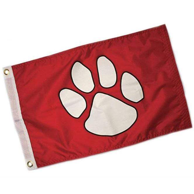 Paws Aboard Qualifies for Free Shipping Paws Aboard Paw Print Flag #4100