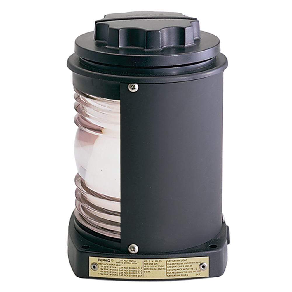 Perko Not Qualified for Free Shipping Perko Black Plastic White Stern Light #1129A00BLK