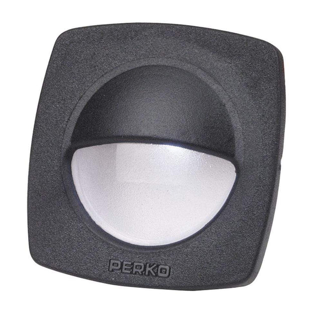 Perko Qualifies for Free Shipping Perko LED Utility Light with Snap-On Front Cover Black #1074DP2BLK