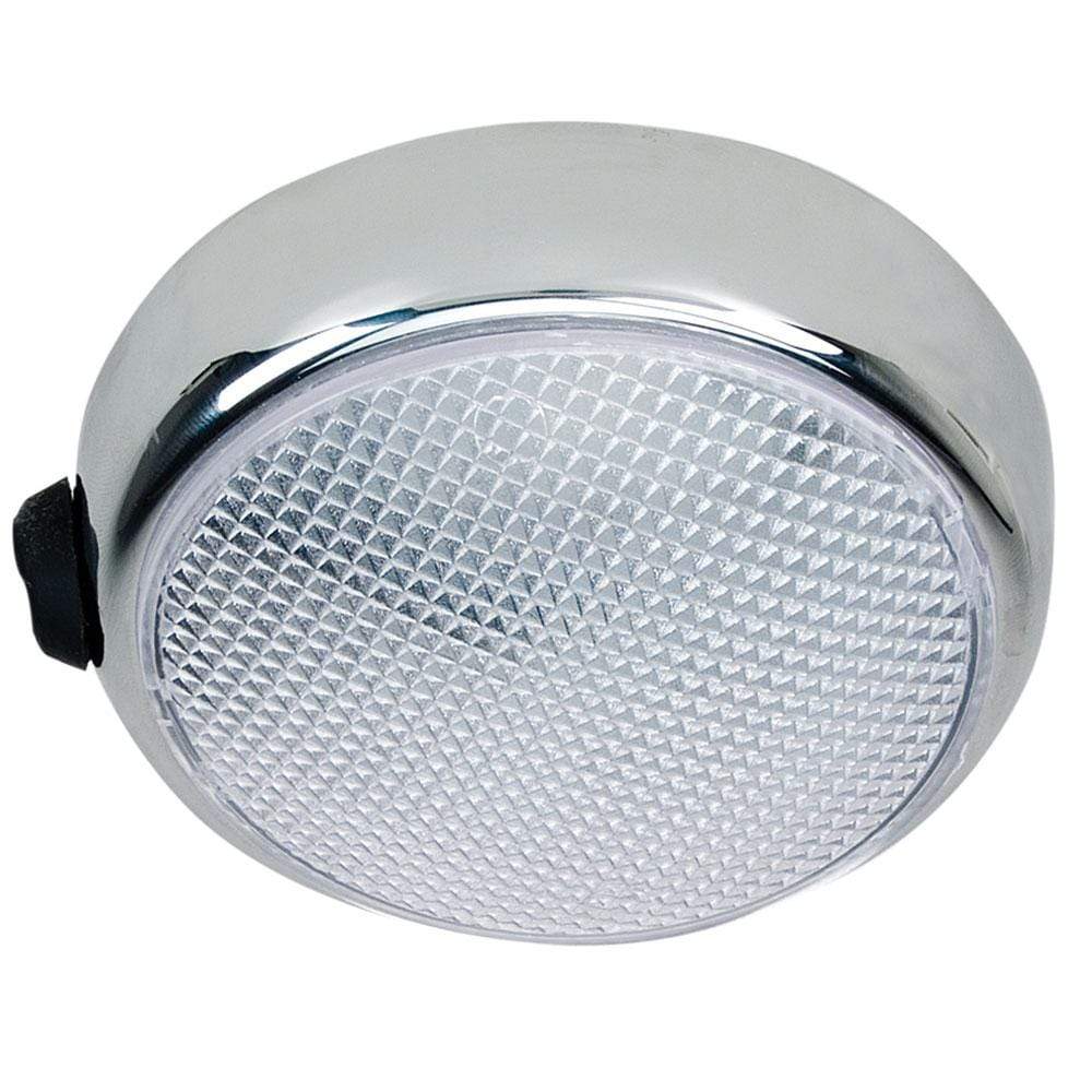 Perko Qualifies for Free Shipping Perko Round Surface-Mount LED Dome Light Chrome w/ Switch #1356DP0CHR