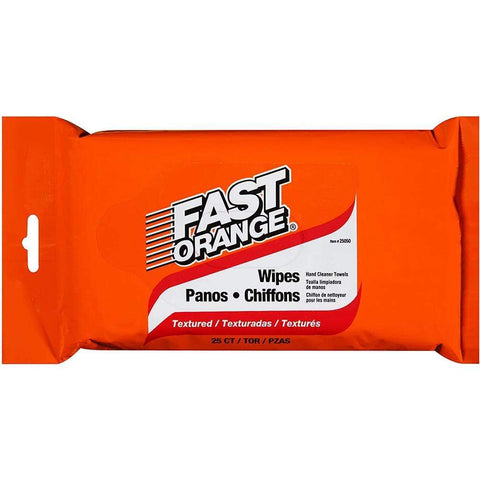 Permatex Fast Orange Heavy Duty Hand Cleaner Wipes 25-pc #25050