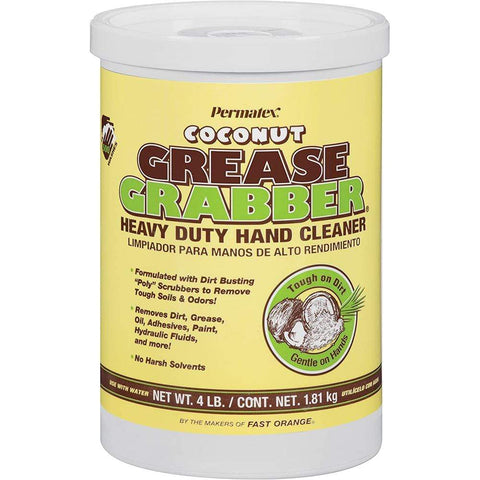 Permatex Grease Grabber Hand Cleaner Coconut 4 lb Tub #14106