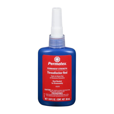 Loctite-Permatex Qualifies for Free Shipping Permatex Permanent Strength Threadlocker Red 50ml Bottle #26250