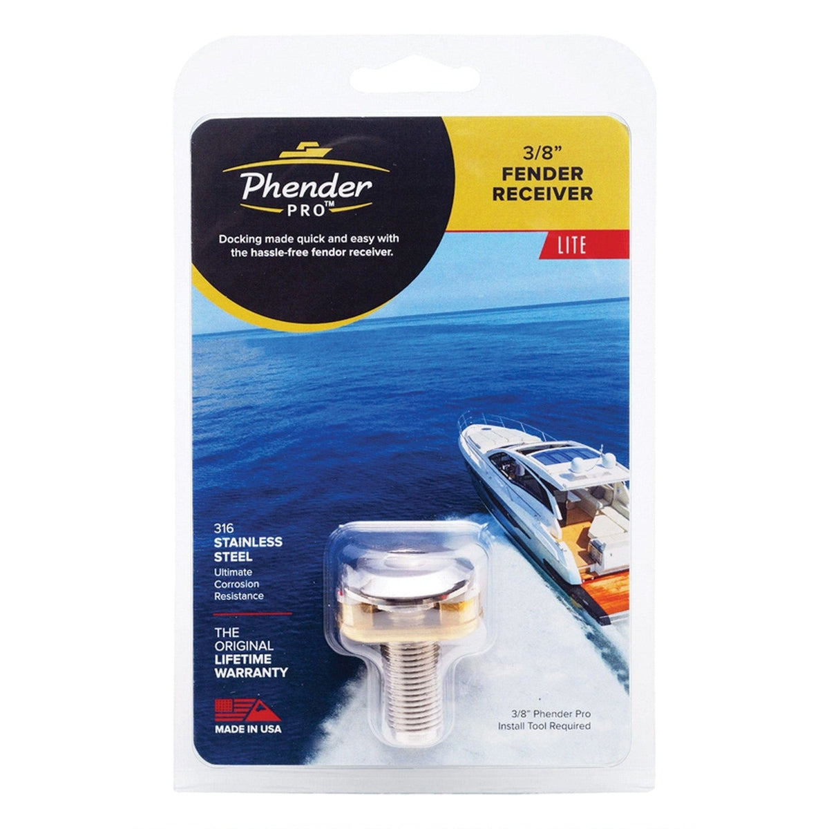 Phender Pro Qualifies for Free Shipping Phender Pro Quick Release Fender Receiver 3/8" #BSPA-1185