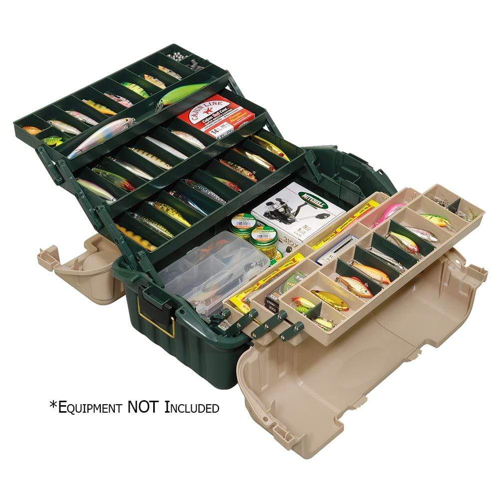 Plano Qualifies for Free Shipping Plano Hip Roof with 6 Trays Green and Sandstone #861600