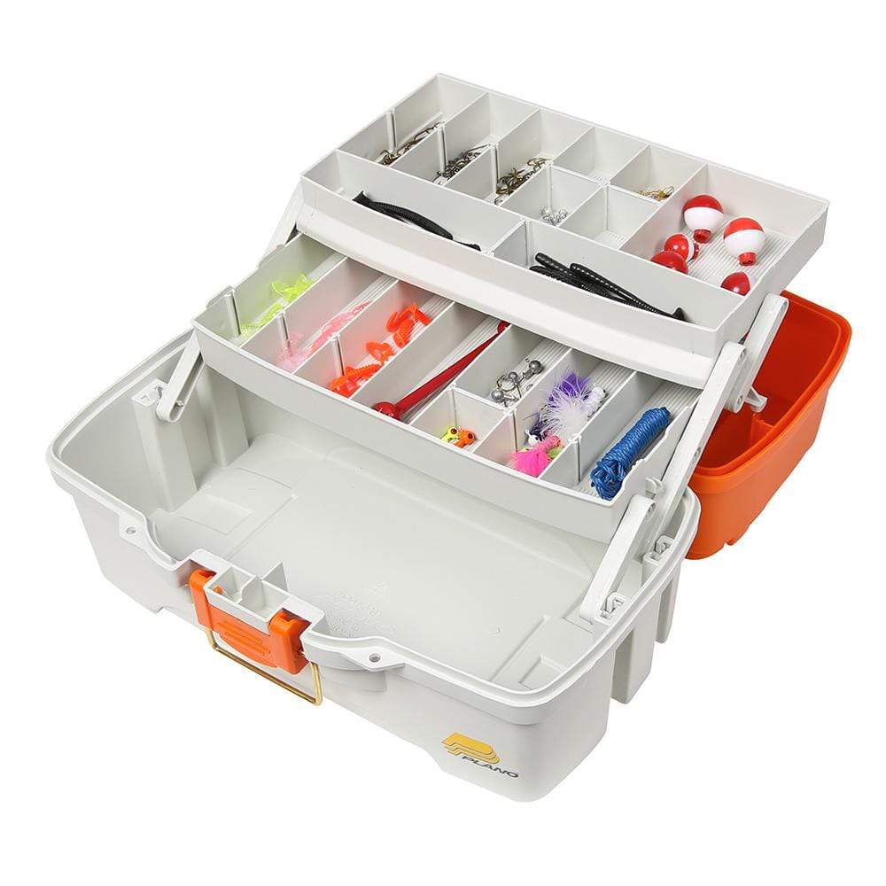 Plano Qualifies for Free Shipping Plano Ready Set Fish Two Tray Tackle Box #620210