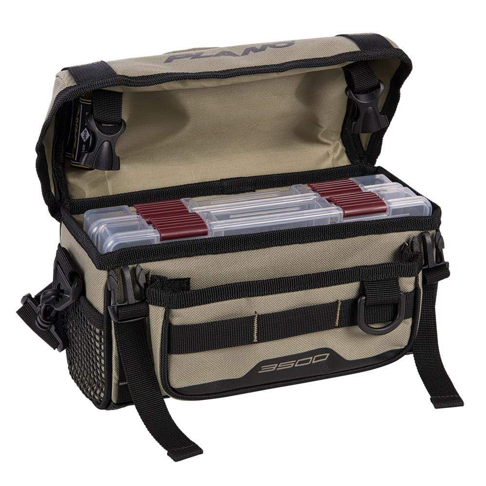 Plano Qualifies for Free Shipping Plano Weekend Series Tan 3500 Softsider Tackle Bag #PLAB35121