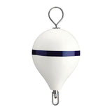 Polyform U.S. Qualifies for Free Shipping Polyform CM-3 CM-Series Mooring Buoy 17" x 22" White With SS Eye #CM-3-WHT-W/STR/SS