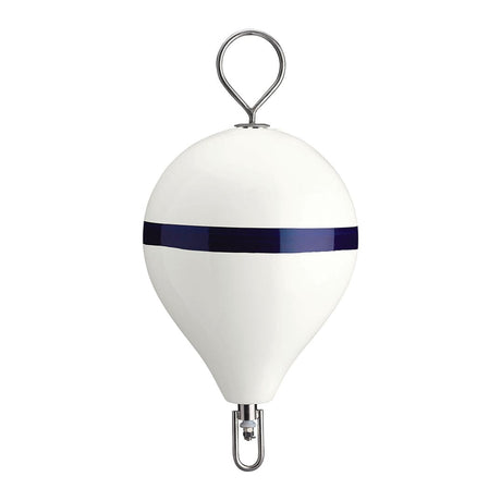 Polyform U.S. Qualifies for Free Shipping Polyform CM-3 CM-Series Mooring Buoy 17" x 22" White With SS Eye #CM-3-WHT-W/STR/SS