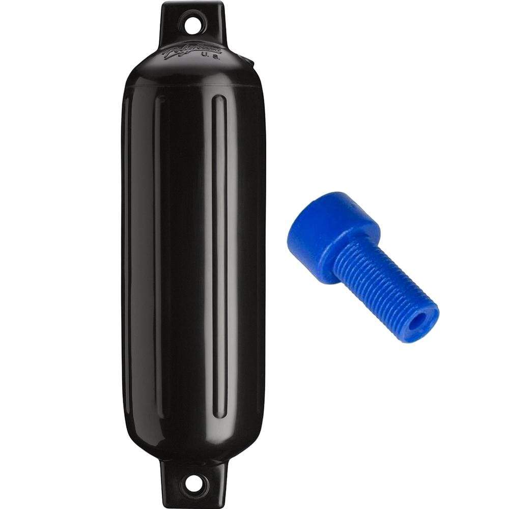 Polyform U.S. Qualifies for Free Shipping Polyform G-3 Twin Eye Fender 5.5" x 20" Black w/Air Adapter #G-3-BLACK