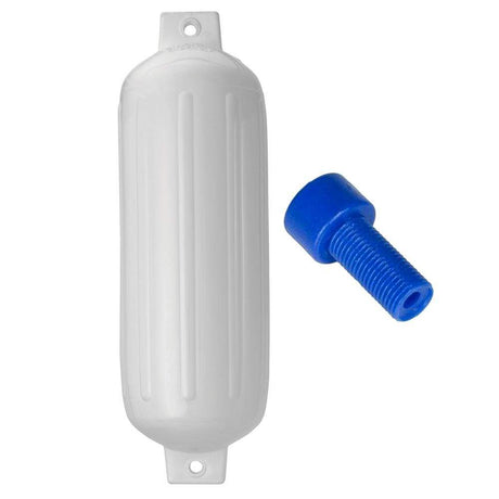 Polyform U.S. Qualifies for Free Shipping Polyform G-5 Twin Eye Fender 8.5" x 27" White w/Air Adapter #G-5-WHITE