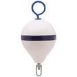 Polyform U.S. Qualifies for Free Shipping Polyform Mooring Buoy w/Iron 17" Diam White Blue Stripe #CM-3 WH-STR
