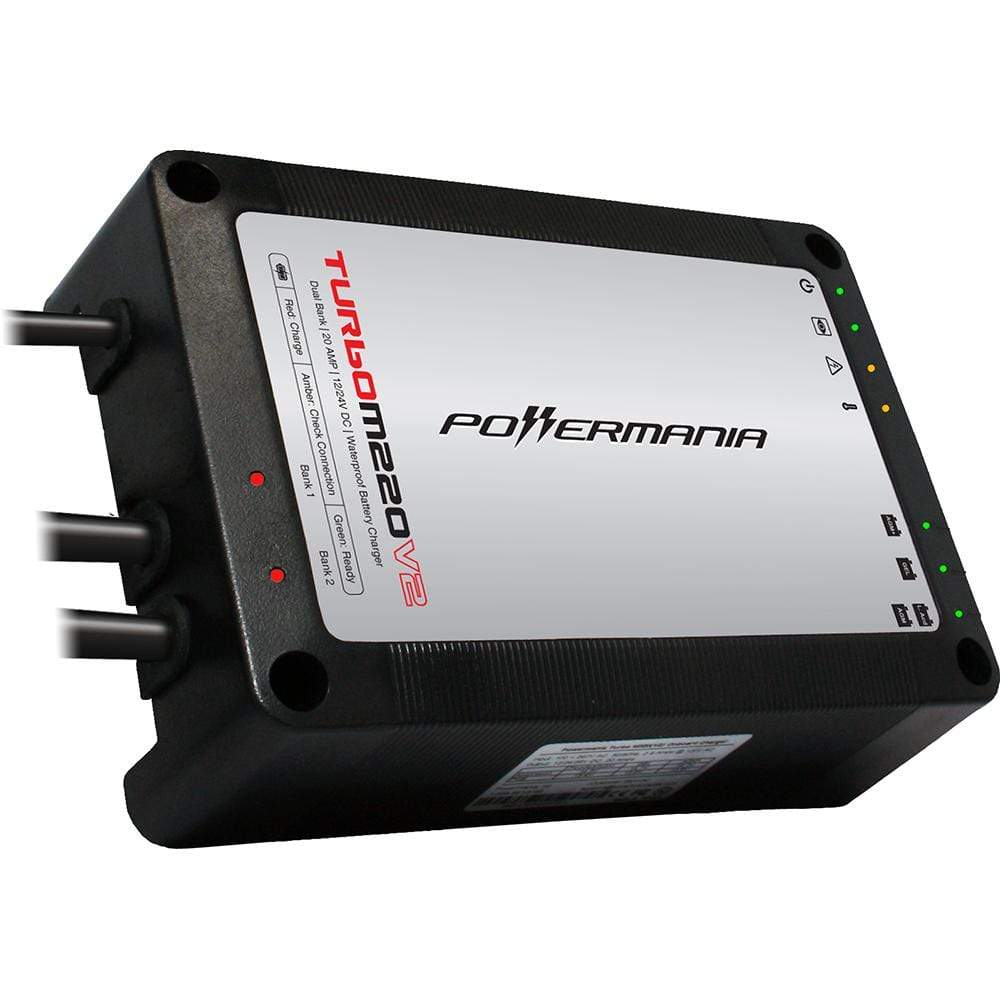 Powermania Qualifies for Free Shipping Powermania Turbo M220v2 20a 2-Bank 12/24v Charger #58203