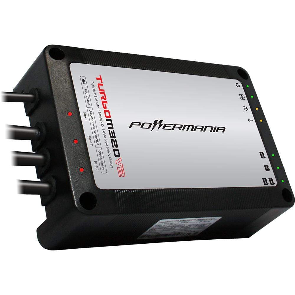 Powermania Qualifies for Free Shipping Powermania Turbo M320v2 20a 3-Bank 12/24/36v Charger #58204