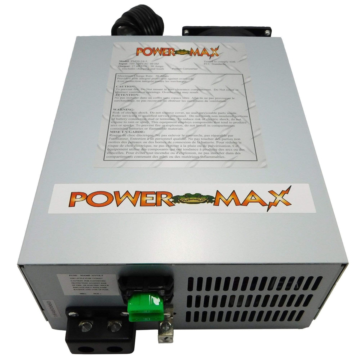 PowerMax Qualifies for Free Shipping PowerMax 30a 24v 3-Stage Smart Charger #PM3-30-24