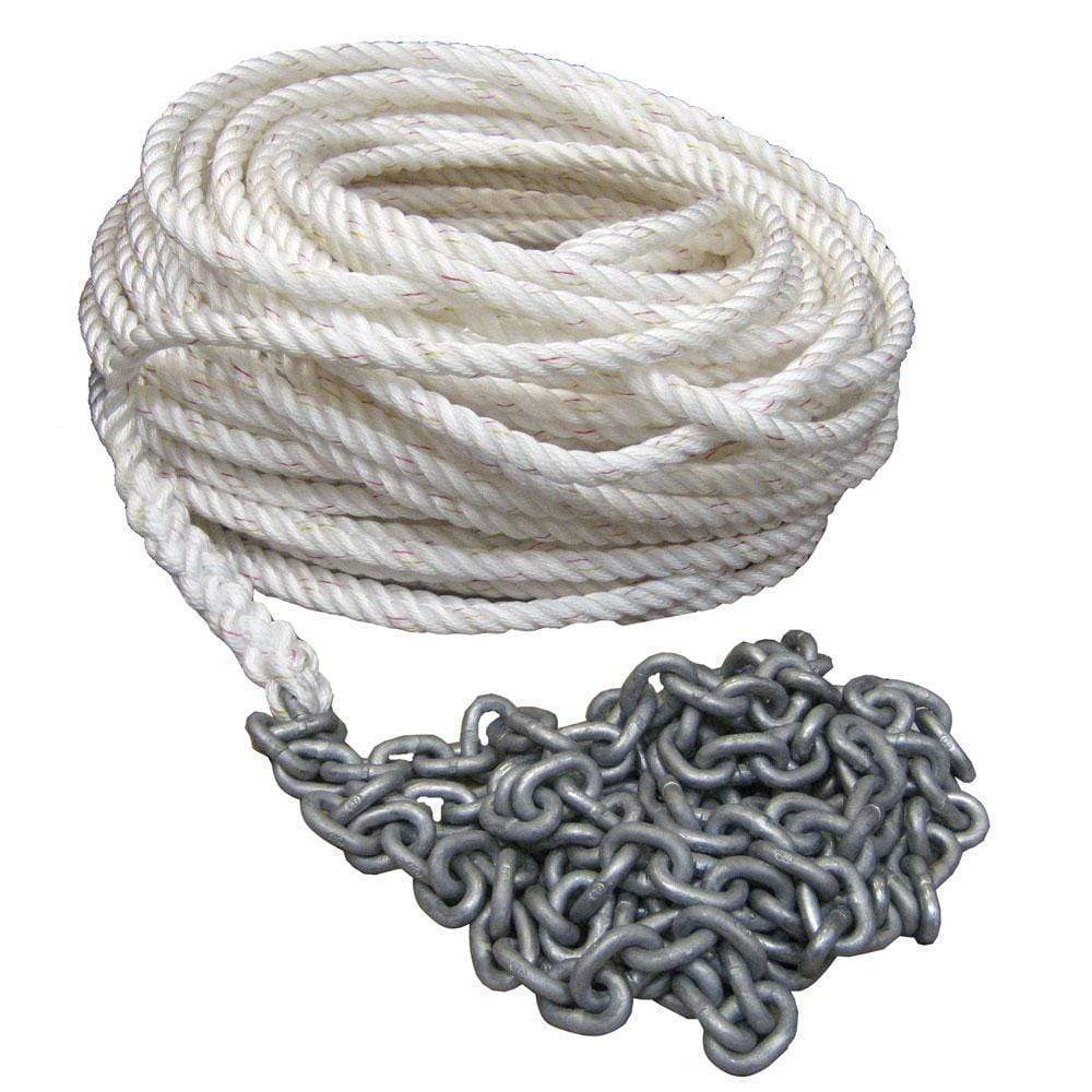 Powerwinch 200' of 1/2" Rope 15' of 1/4" HT Chain Rode #P10294