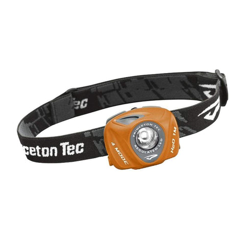 Princeton Tec Qualifies for Free Shipping Princeton Tec EOS 130 Lumen Headlamp Orange #EOS130-OR/GY