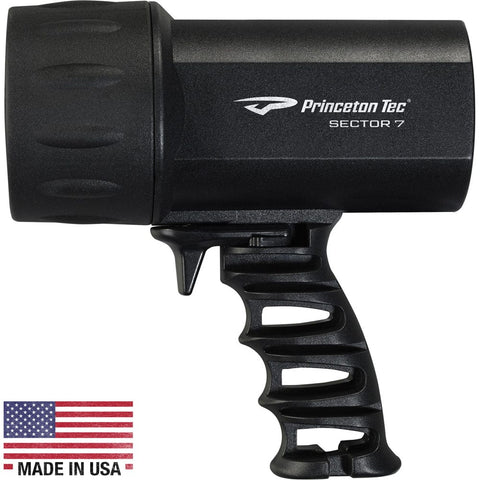 Princeton Tec Qualifies for Free Shipping Princeton Tec Sector 7" Spotlight Black #S722-BK