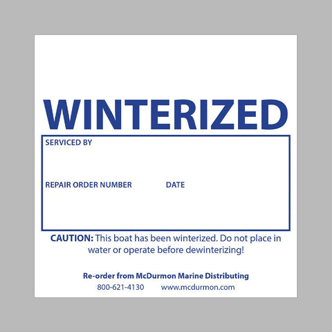 Pro Property Supply Qualifies for Free Shipping Pro Property Supply Winterizing Tags 100-pk #WINTERIZED TAGS