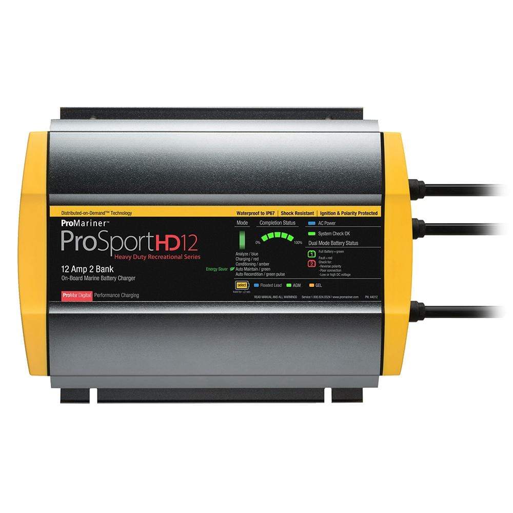 ProMariner Qualifies for Free Shipping ProMariner ProSport HD 12 Gen 4 12a 2-Bank Battery Charger #44012