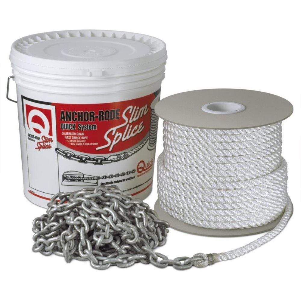 Quick Windlass Qualifies for Free Shipping Quick Anchor Rode 15' 7mm Chain 300' 1/2" 3 Plait Rope #FVC070312130A00
