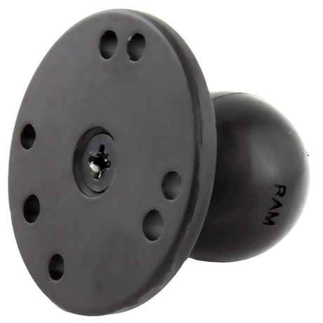 RAM 2.5" Round Base w/0.31-18 Female Thread 1.5 Ball #RAM-202U-MT1