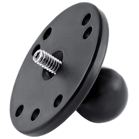 Ram Mounts Qualifies for Free Shipping RAM 2.5 Round Base with 1 Ball and 1/4-20 Male Post #RAM-B-202AU
