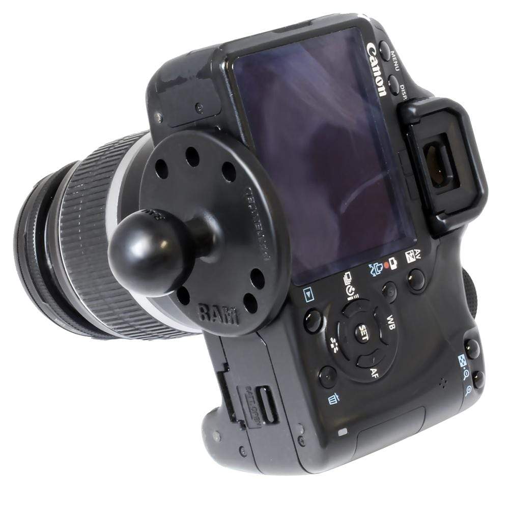 RAM 2.5 Round Base with 1 Ball and 1/4-20 Male Post #RAM-B-202AU