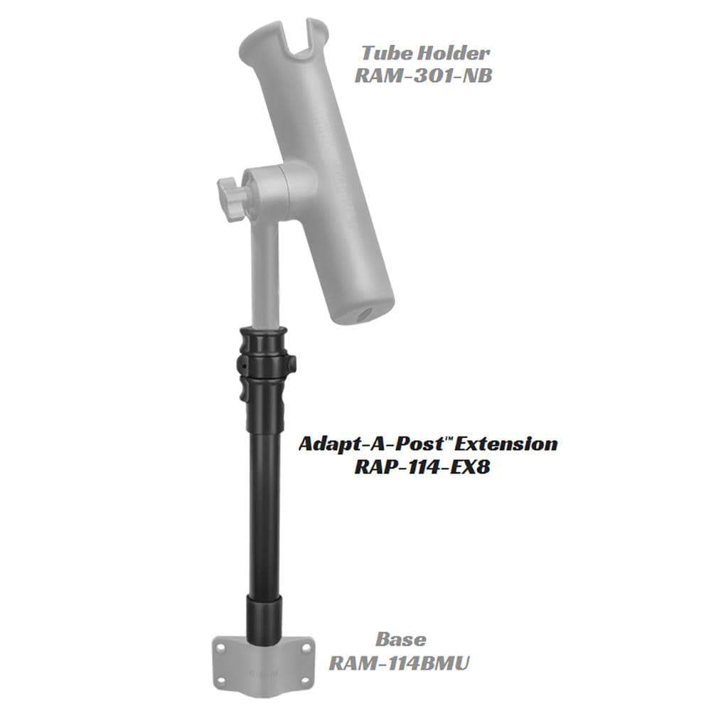 Ram Mounts Qualifies for Free Shipping RAM Adapt-A-Post 8" Extension Pole #RAP-114-EX8