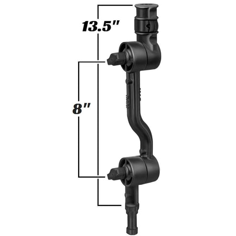 Ram Mounts Qualifies for Free Shipping RAM Adjustable Adapt-A-Post 13.5" Extension #RAP-114-APB2U