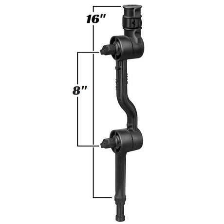 Ram Mounts Qualifies for Free Shipping RAM Adjustable Adapt-A-Post 16" Extension Arm #RAP-114-APB3U