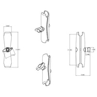 Ram Mounts Qualifies for Free Shipping RAM D Size Long Length Arm #RAM-D-201U-E